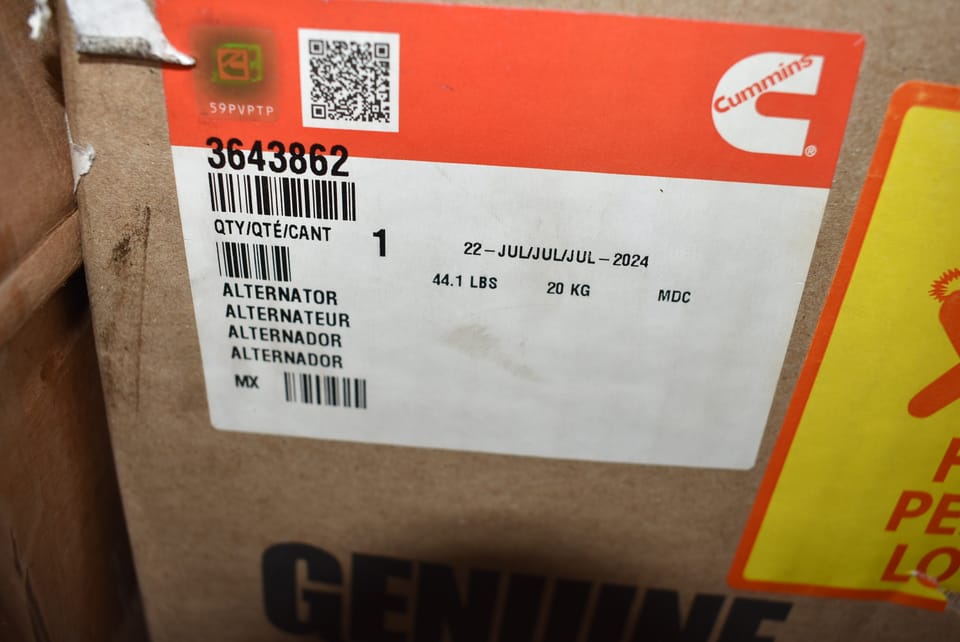 3643862 Alternator