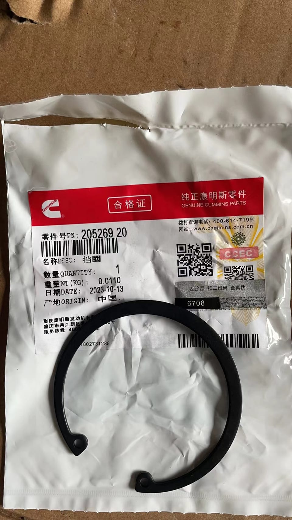 205269 Retaining Ring