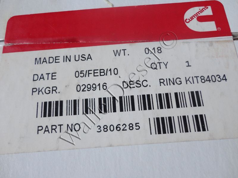 3806285 Piston Ring Kit