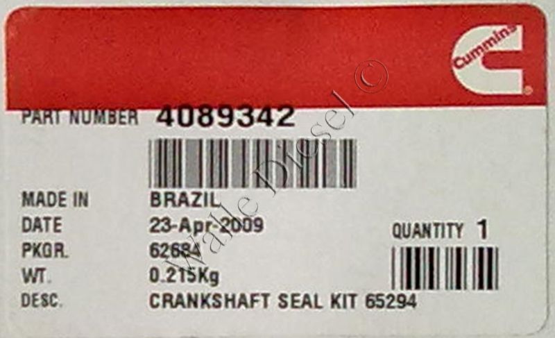 4089342 Crankshaft Seal Kit