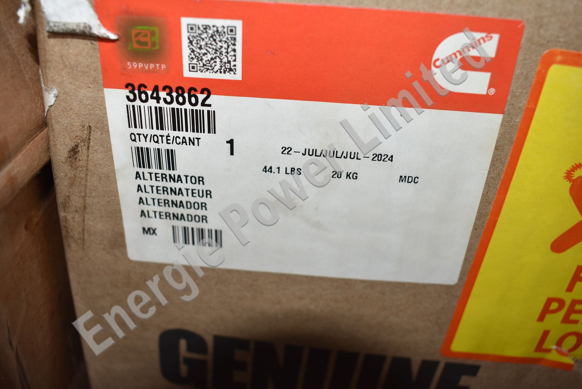 3643862 Alternator