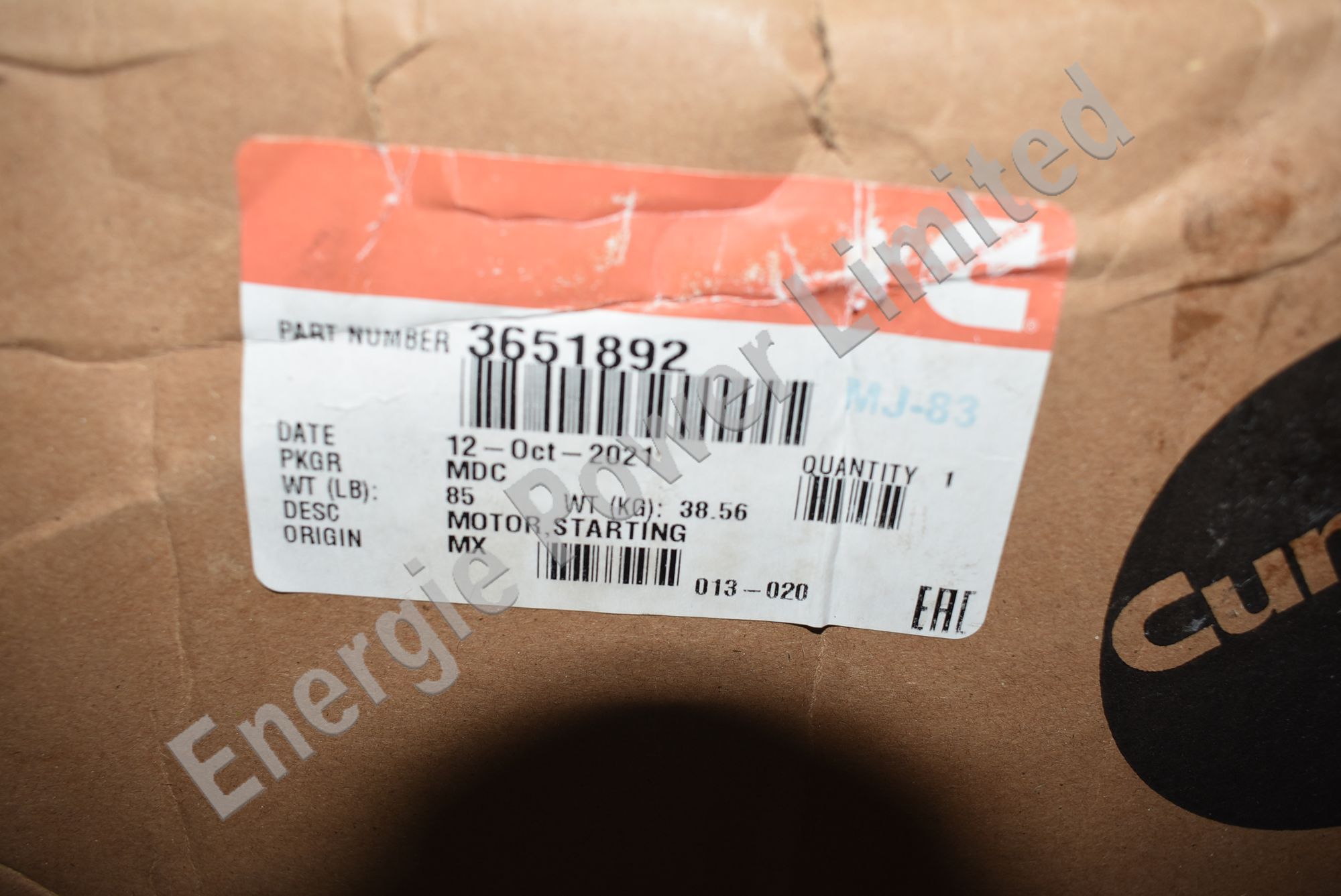 3651892 Starting motor