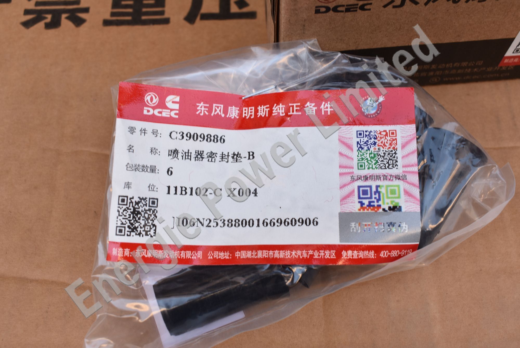 3909886 injector seal